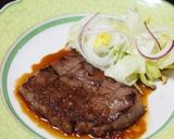 酢玉ねぎ入りタレで食べる☆ステーキ☆作り方5写真