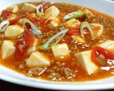 夏に食べたい☆トマト麻婆豆腐作り方10写真