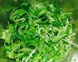 簡単！水菜と梅干しと長芋の和風サラダ作り方3写真