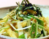 簡単！水菜と梅干しと長芋の和風サラダ作り方5写真