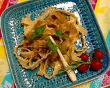 伊田舎パスタ☆トマトハーブ＆エシャロット作り方4写真
