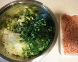 ゆる糖質オフなニラ餃子deホットプレート作り方1写真