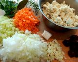 ヘルシーな豆腐のラグースパゲッティ作り方1写真