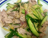 俺流！豚肉と胡瓜のマヨポン炒め作り方8写真