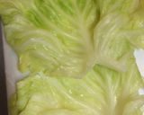 ロールキャベツでカタツムリチーズ☆作り方1写真