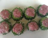 夏にピッタリ！ゴーヤのひき肉詰めフライ作り方3写真
