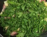 水菜と豚肉の重ね蒸し作り方5写真