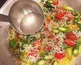 シラスと季節のお野菜の和風パスタ作り方8写真