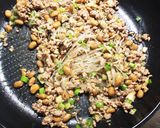 納豆&ひき肉入り油揚げの袋焼き作り方3写真