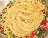 シラスと季節のお野菜の和風パスタ作り方9写真