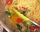 シラスと季節のお野菜の和風パスタ作り方11写真