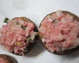 しいたけの梅入り肉詰め作り方6写真