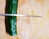 きゅうり輪切り♪包丁一本で転がらない方法作り方1写真