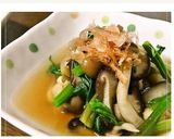 油揚げとほうれん草ときのこの煮びたし作り方5写真