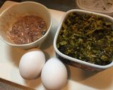 イカの塩辛と高菜チャーハン作り方1写真