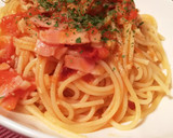 シラスと季節のお野菜の和風パスタ作り方14写真