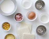 食パンで簡単♪混ぜて焼くだけパンキッシュ作り方1写真