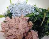 簡単【ほうれん草としらすのツナ醤油和え】作り方5写真