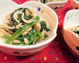 簡単【ほうれん草としらすのツナ醤油和え】作り方6写真