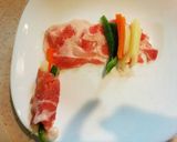 野菜の豚肉ロール◎オイスターソース焼き作り方2写真