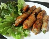 野菜の豚肉ロール◎オイスターソース焼き作り方4写真