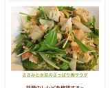 ささみと水菜のさっぱり梅サラダ作り方11写真