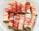 厚揚げと豚バラ肉の♡スティック肉巻き作り方1写真