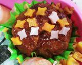 キャラ弁♡あじさいハンバーグ＆かたつむり作り方3写真