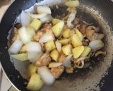 冷凍唐揚げで簡単野菜ケチャ炒め作り方4写真