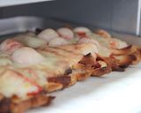 残ったパンの耳と肉味噌で簡単ピザトースト作り方6写真