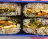 しそふりかけのおにぎらずビビンバと野沢菜作り方1写真