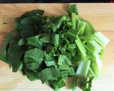 小松菜と絹揚げの味噌汁作り方3写真