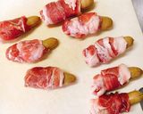 お弁当に!肉巻きソーセージでエビフライ風作り方4写真