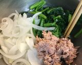 ほうれん草と新玉ねぎのツナポン和え作り方2写真