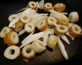 安くて簡単おいしいちくわの卵とじ作り方1写真