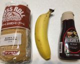 スイスロールでチョコバナナロールケーキ♪作り方1写真