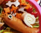キャラ弁♡あじさいハンバーグ＆かたつむり作り方6写真