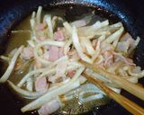 大根とベーコンの柚子胡椒バタポンパスタ作り方3写真