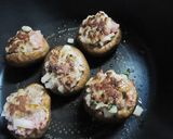 しいたけの梅入り肉詰め作り方8写真