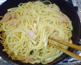 大根とベーコンの柚子胡椒バタポンパスタ作り方4写真