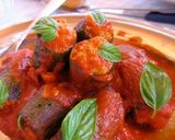 ズッキーニの肉詰めトマトソースがけ作り方6写真