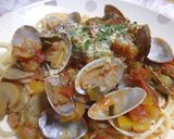 あさりと夏野菜のトマトパスタ作り方16写真