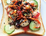 サラダトースト！ヘルシー！簡単！朝食に！作り方2写真