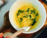 ルッコラのとろとろスクランブルエッグ作り方5写真