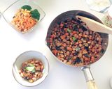 煎り大豆で！野菜ゴロゴロ五目豆作り方5写真