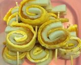 ちくわと薄焼き卵のクルクル巻き作り方3写真