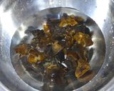 チンゲン菜とキュウリ挽き肉のオイスター煮作り方1写真