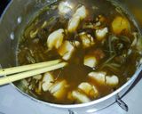 簡単鶏むね肉ともずくと野菜の梅めんつゆ煮作り方6写真