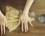 マキベリーのマーブルレアチーズケーキ作り方3写真