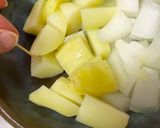 食欲そそる♫鶏モモおジャガのカレー煮♡作り方2写真